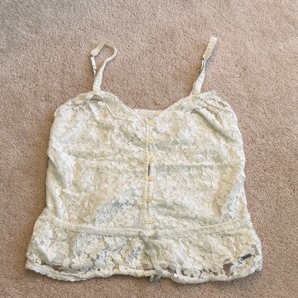 White lace top
